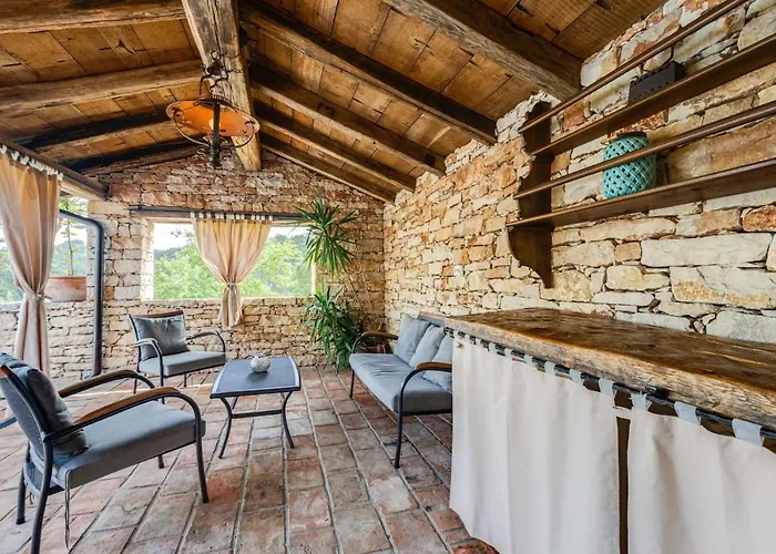 Rustic Casa Mazuli With Pool In * 그로즈냔